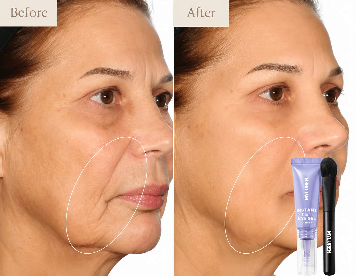Eye Bag Instant Eraser, Tightens, Firms, & Blurs Wrinkles