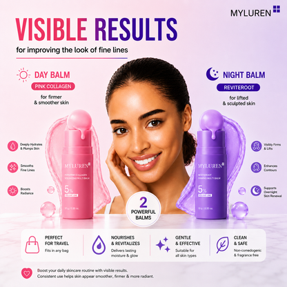 ✨Newly Launched: Optimized Formula for Day and Night Application ✨Korean MYLUREN™ Day & Night Multi Balm Duo